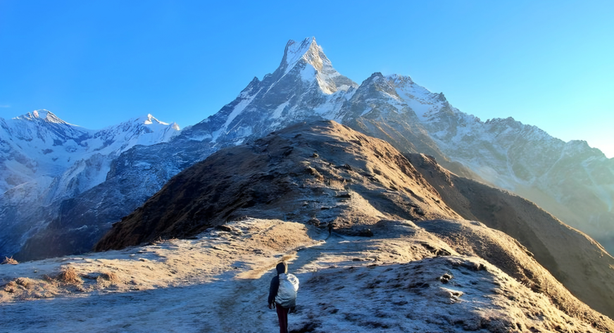 pokhara to nayapul and trek to tikhedhunga