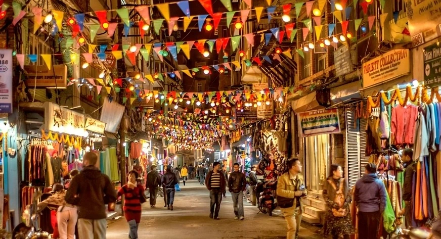 thamel in nepal , heart of nepal