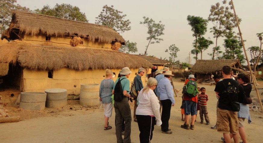 visit to tharu villages